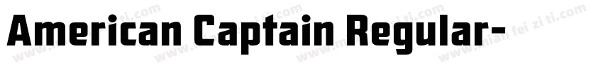 American Captain Regular字体转换